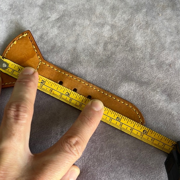 Authentic Louis Vuitton Montsouris Vachetta Buckle Piece Replacement m2 - Picture 5 of 8